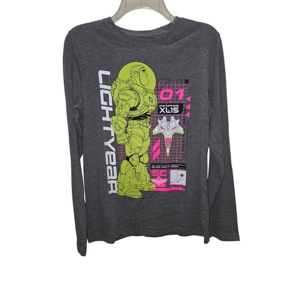Disney Pixar Buzz Lightyear Boys Long Sleeve Graphic Tee Shirt Size XL NWT - Picture 8 of 12